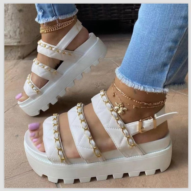 Chain Casual Sandals And Slippers Trifle Sandals