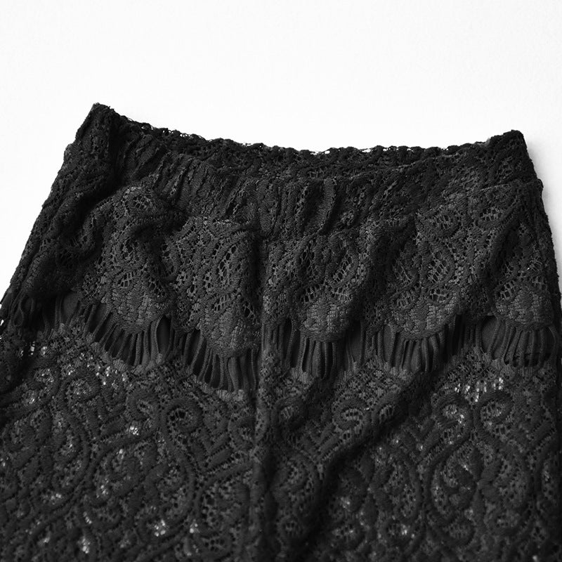 New beach clothes sexy lace women's wide leg pants