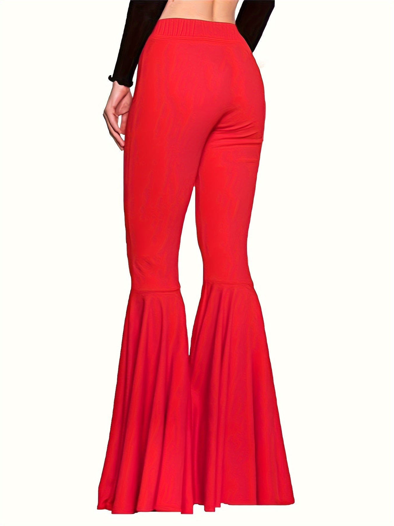 Women's Clothing Plus Size Loose Flared Pants